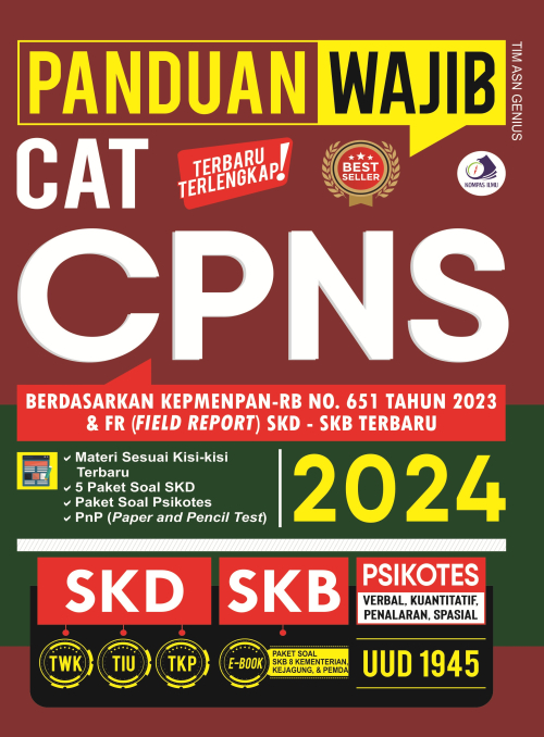 Download Bonus Buku: PANDUAN WAJIB CAT CPNS 2024 - EduKompas.com