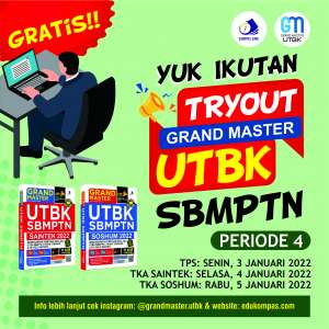 Tryout TKA Saintek Grand Master UTBK SBMPTN-Jan 1